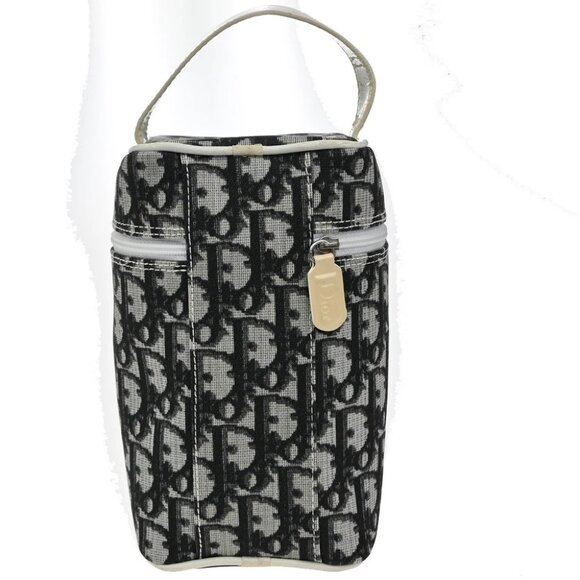 CHRISTIAN DIOR Trotter Pattern Hand Bag Coating Canvas Patent Leather - Picture 3 of 16